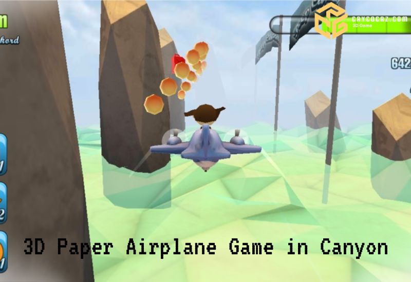 3D Paper Airplane Game in Canyon: A Thrilling Aerial Adventure